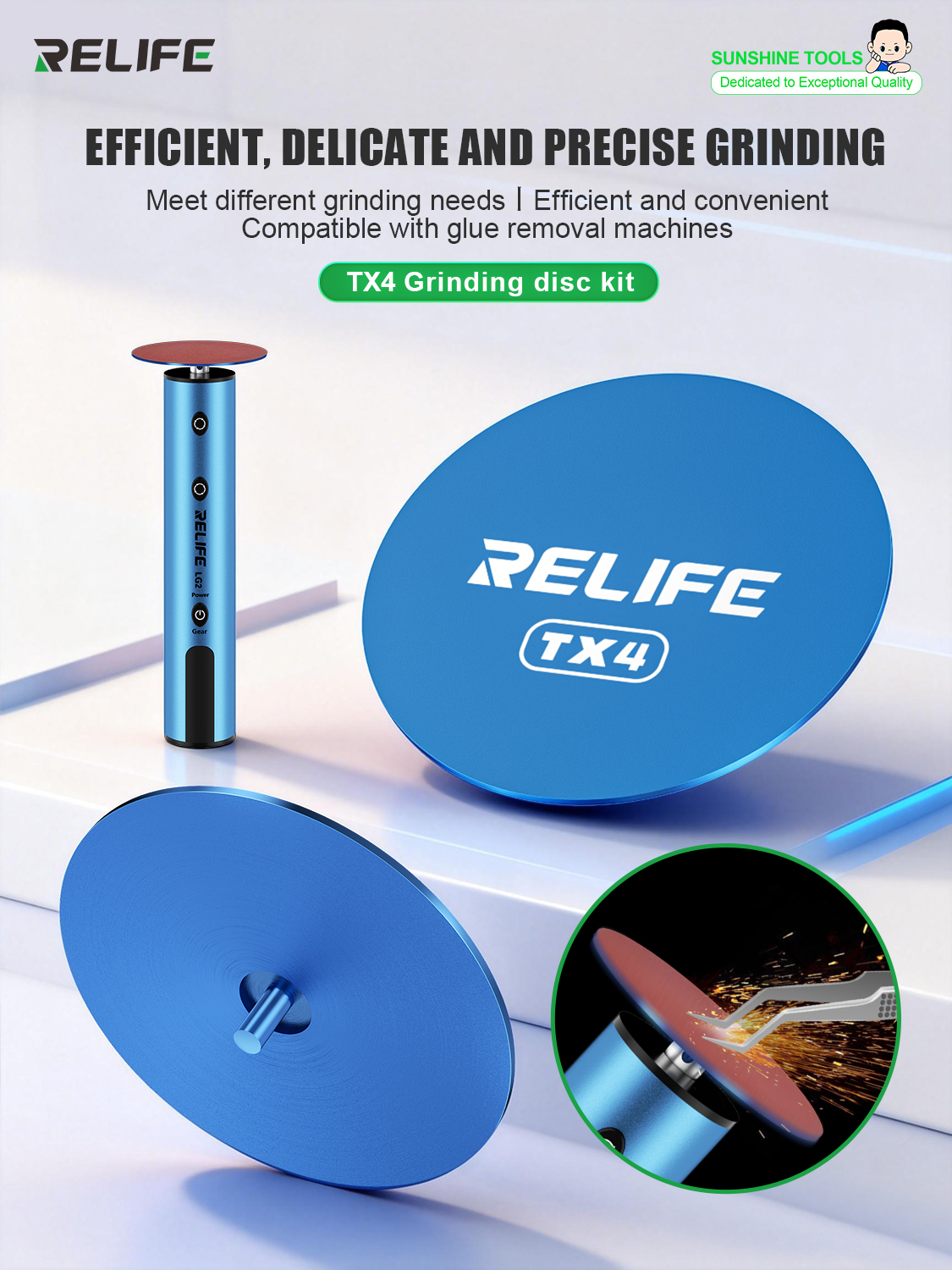 Screen Alignment Tool - RELIFE TX4 Efficient Delicate Grinding Disc