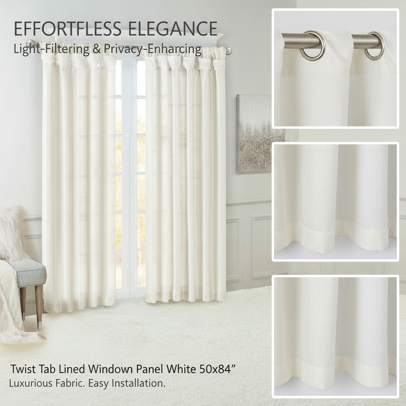 1PCS White Polyester Twist Tab - Privacy Filter 2Pack recensie en prijs