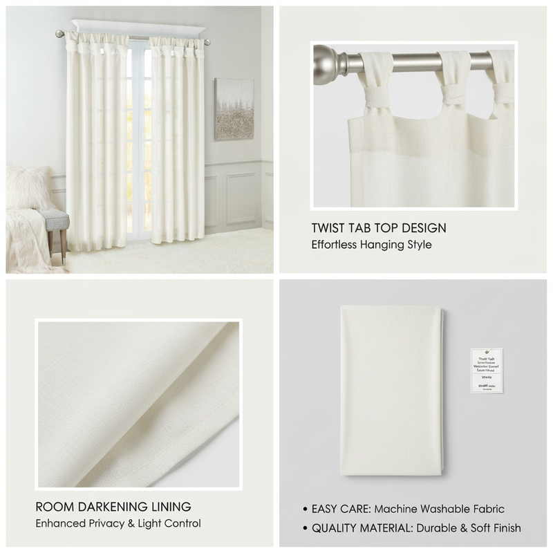 1PCS White Polyester Twist Tab - Privacy Filter 2Pack recensie en prijs