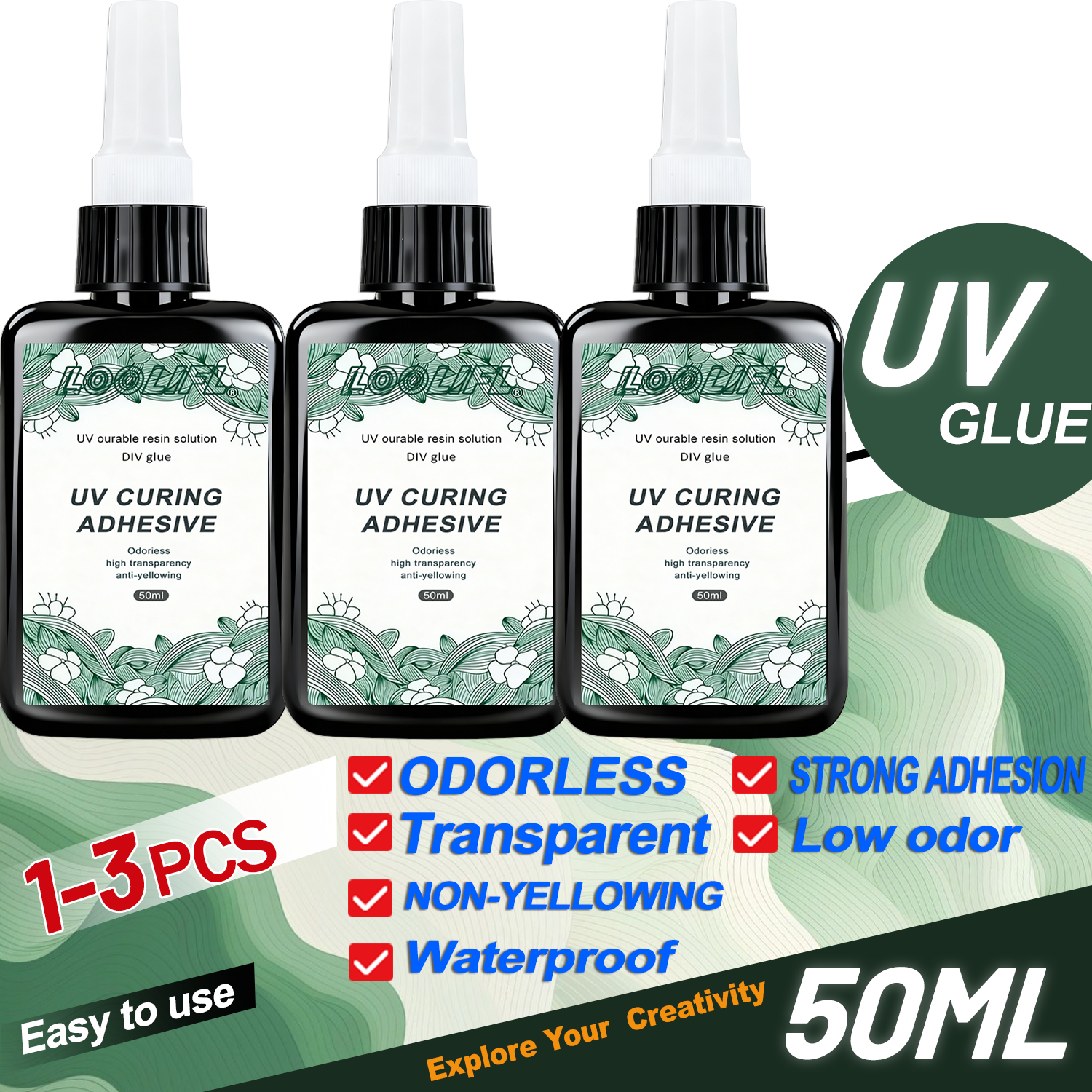 LOOLIFL New Strong 50ml UV Glu - Liquid Uv Glue Kit recensie en prijs