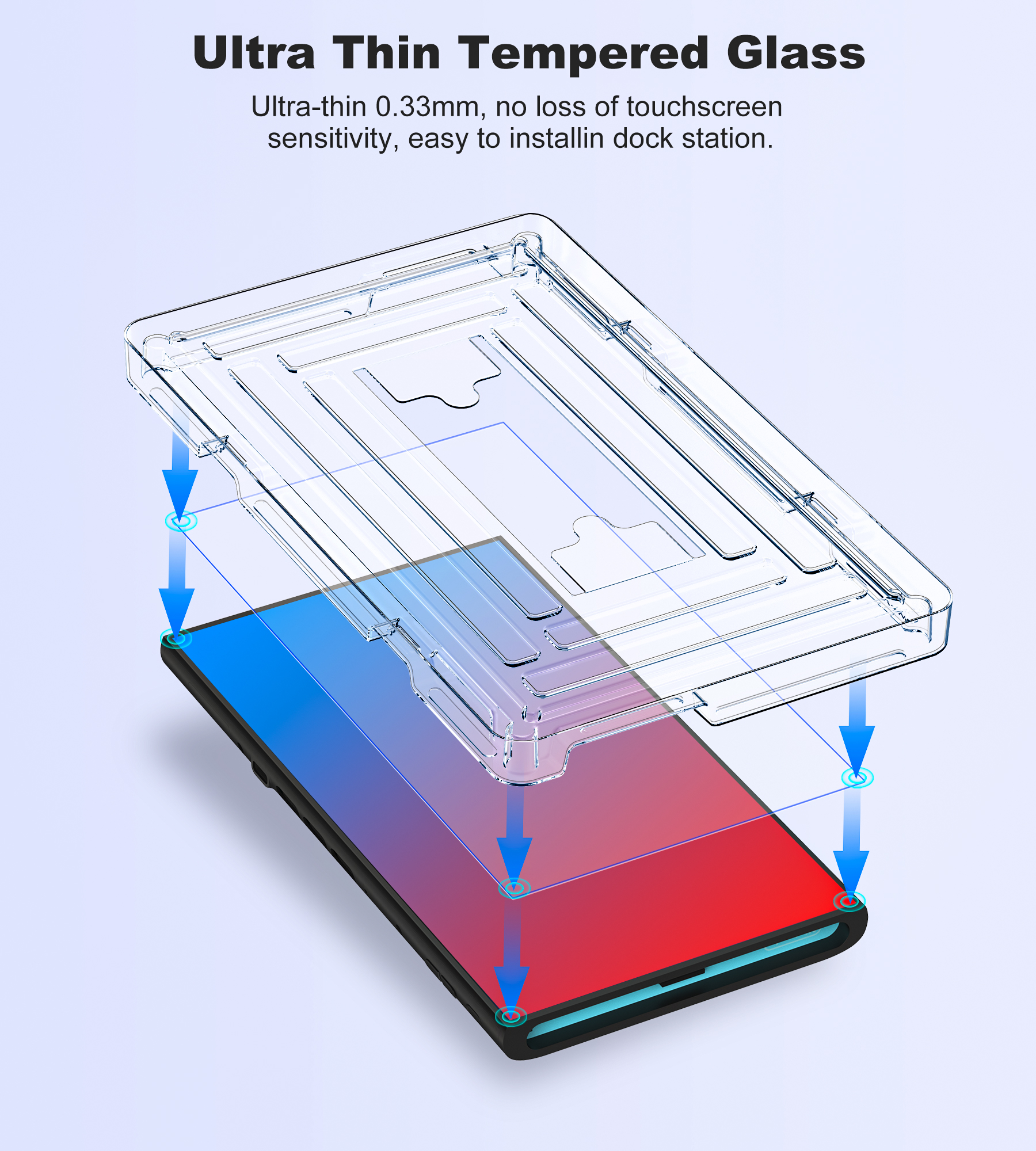 BEBONCOOL 2-Pack Tempered Glas - Screen Alignment Tool recensie en prijs