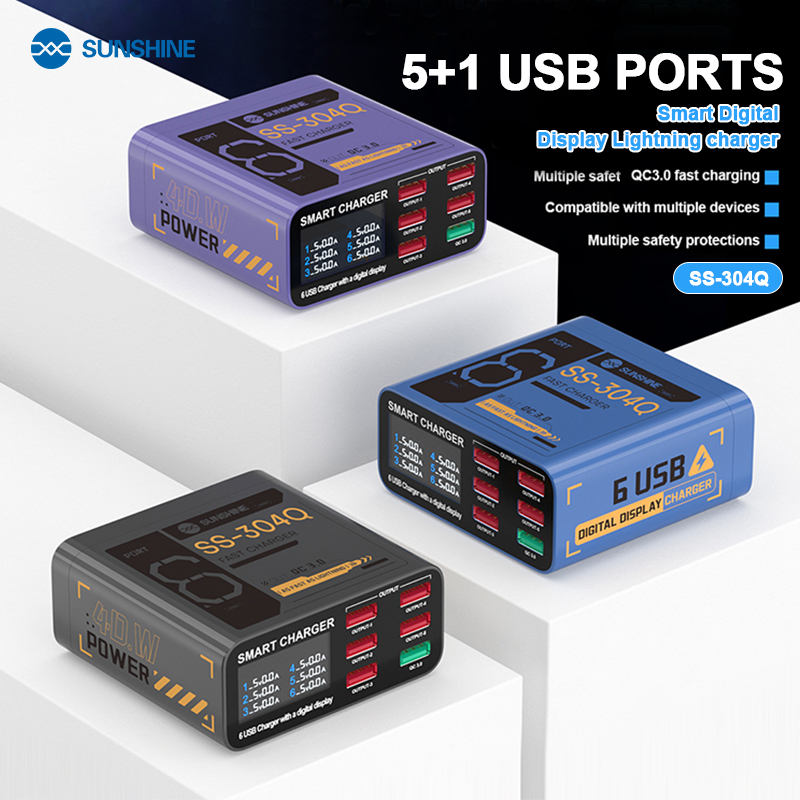 SUSNHINE SS-304Q 6-port Usb Di - Screen Protector Cutter recensie en prijs