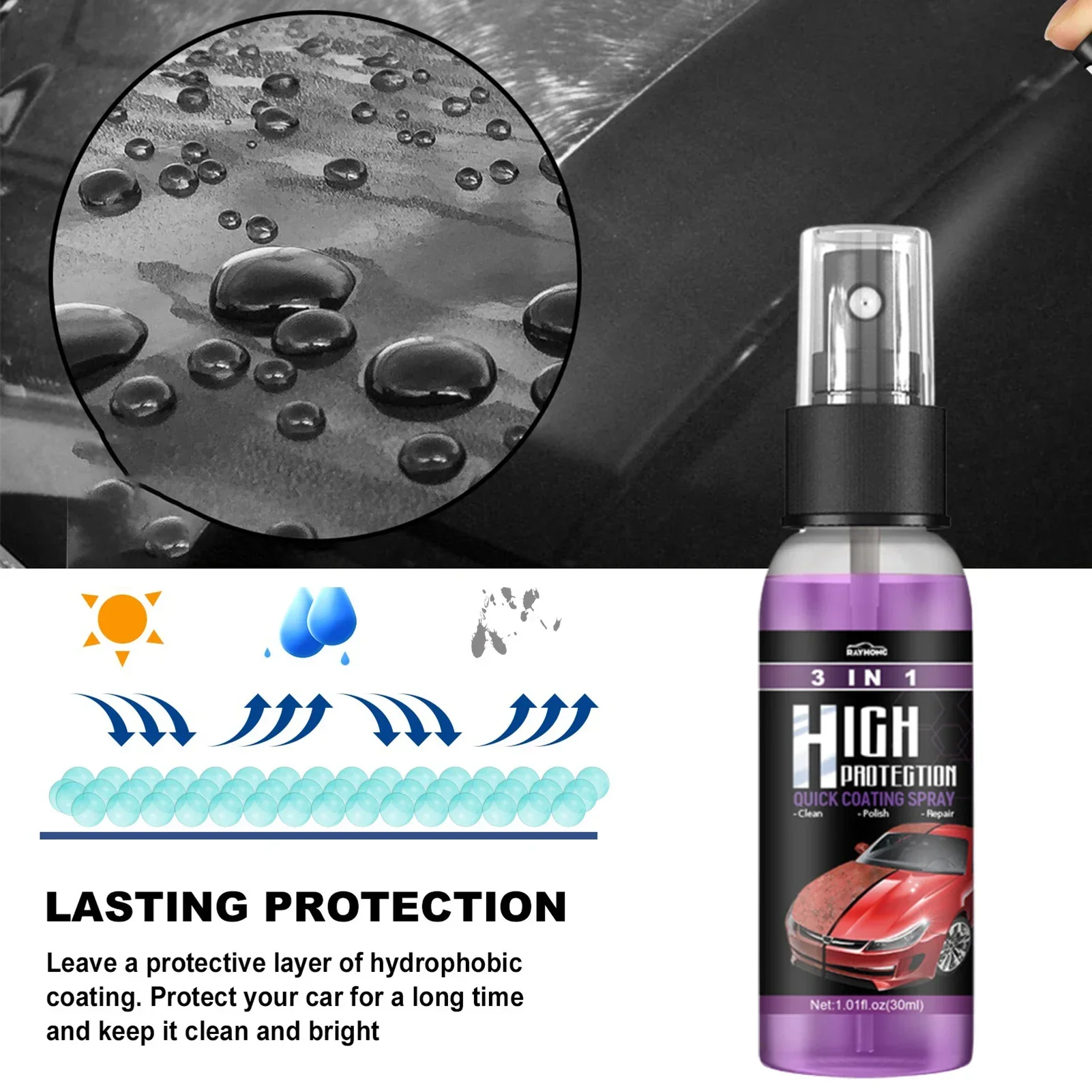 3 in 1 Car Ceramic Liquid Coat - Nano Liquid Coating recensie en prijs