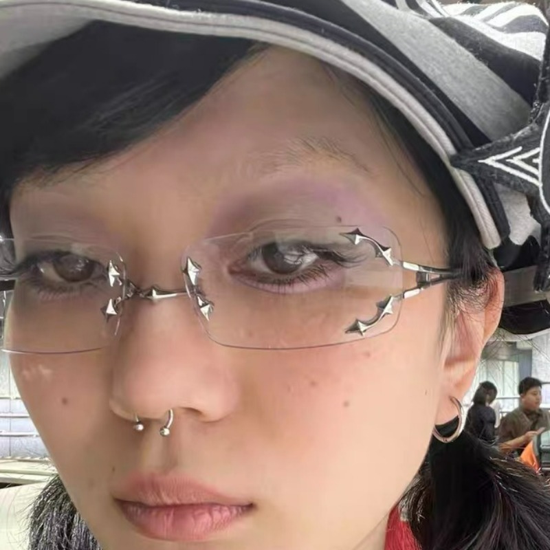 Vintage Rimless Square Star Gl - Anti Blue Light Film recensie en prijs