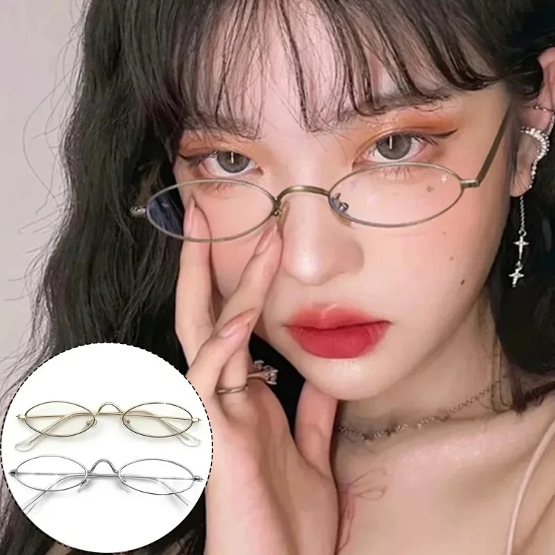 Y2K Small Oval Metal Glasses W - Anti Blue Light Film recensie en prijs