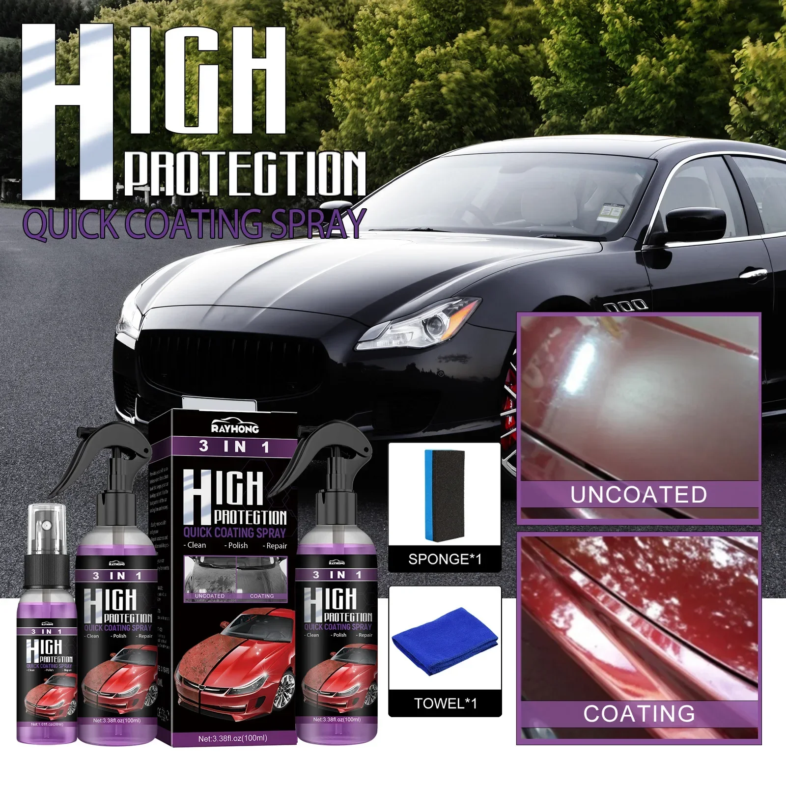 3 In 1 Car Ceramic Nano Coatin - Nano Liquid Coating recensie en prijs