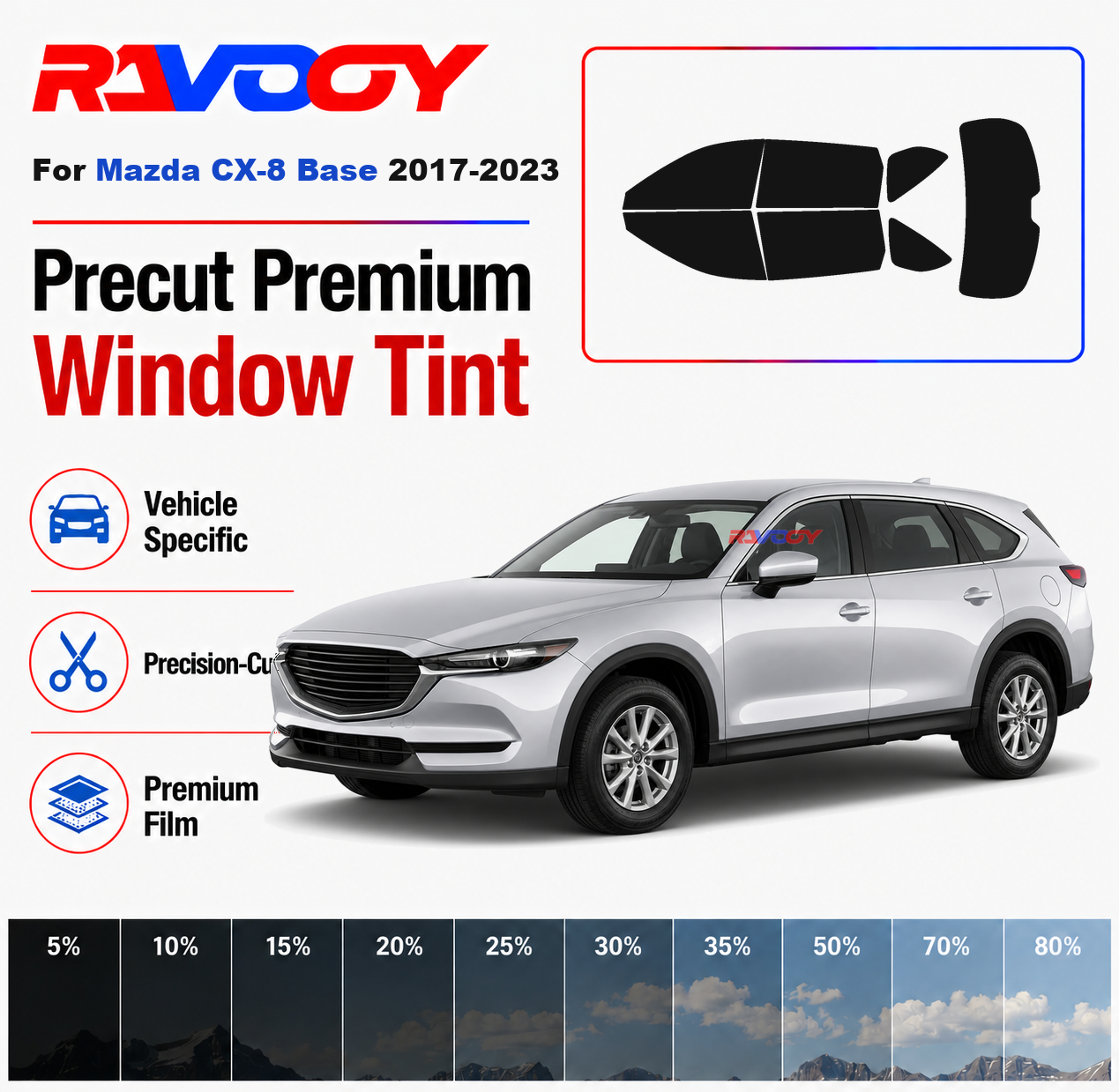 Premium Precut Window Tint Kit - Privacy Screen Protector recensie en prijs